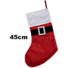 Christmas Stocking with Santa Belt 45cm